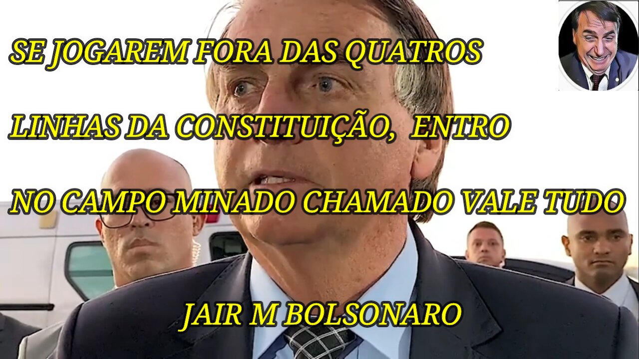 URGENTE: O Presidente Bolsonaro faz fortes declarações