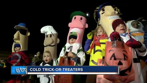 Coldest Halloween in 20 years didn't stop trick-or-treaters