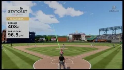 MLBTheShow HR #9 with man in 1rst taking the lead/RTTS AAA #ebaseball #mlbb #shorts_ #mlbb #shorts