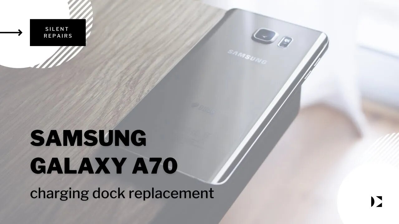 Samsung Galaxy A70, charging dock replacement, repair video