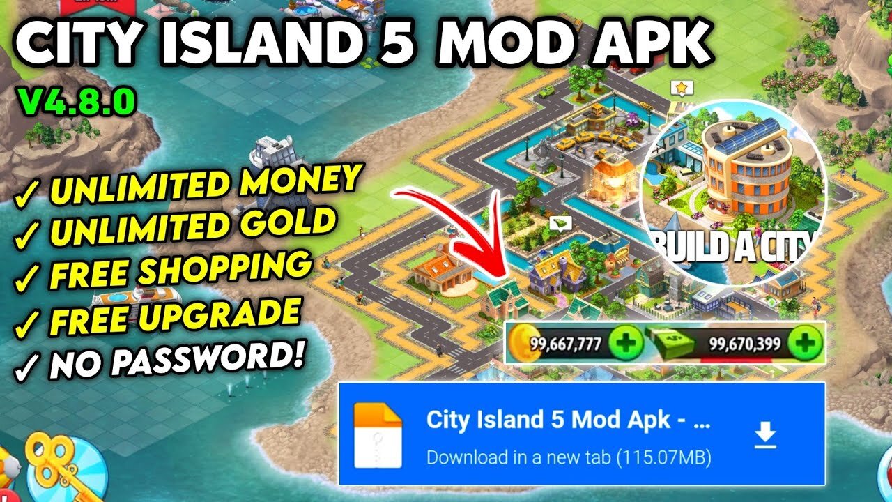 CITY ISLAND 5 MOD UNLIMITED MONEY 💯_