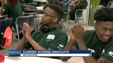 Summer city government interns graduate