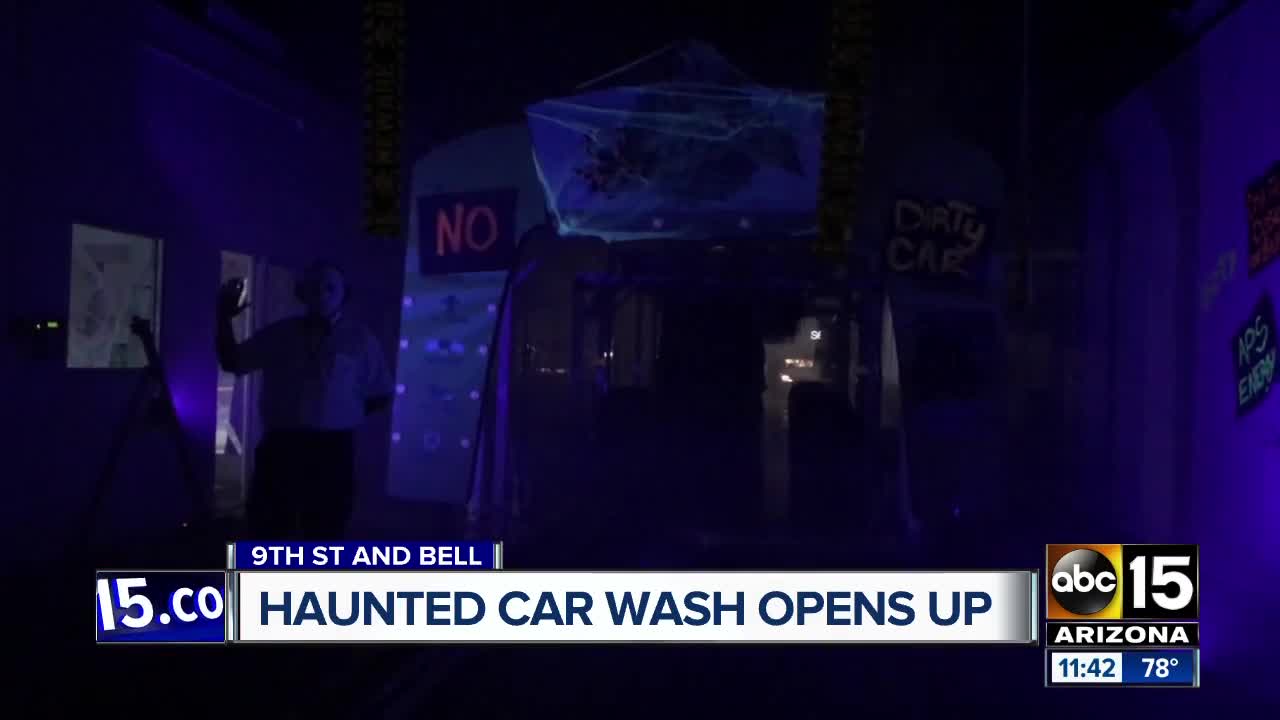 Boo! Haunted car wash opens in north Phoenix