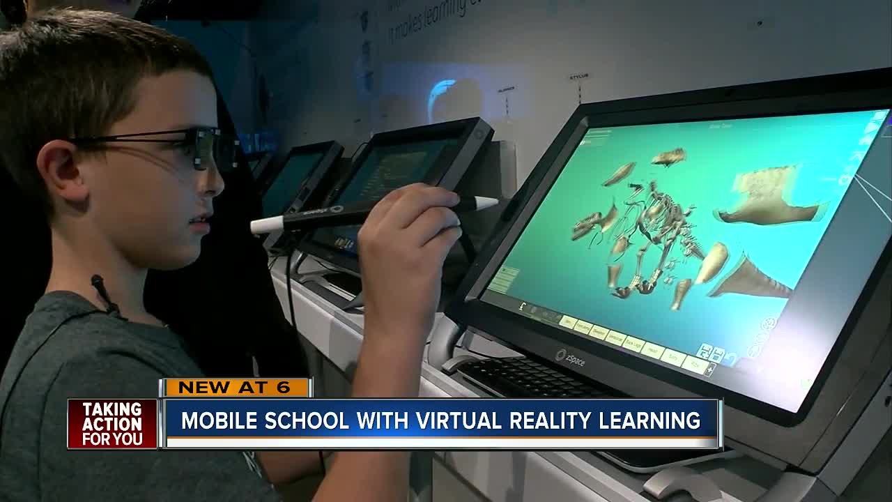 Virtual Reality school bus shows 5th graders a new way to learn