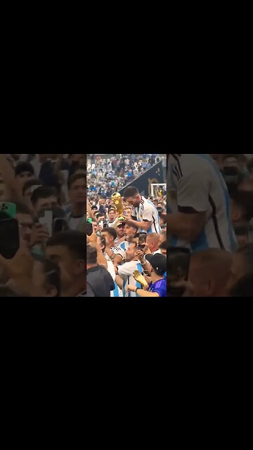 Just look at how happy Lionel Messi is 🥹💙 (via @Castro1021) #shorts #xyzbca #viral #foryou