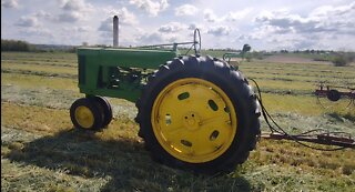 Raking rye