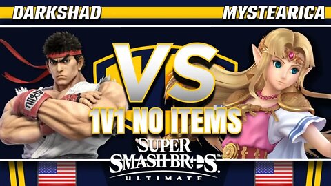 DarkShad (Ryu) vs. Mystearica (Zelda) - SSBU Demo - TBH8