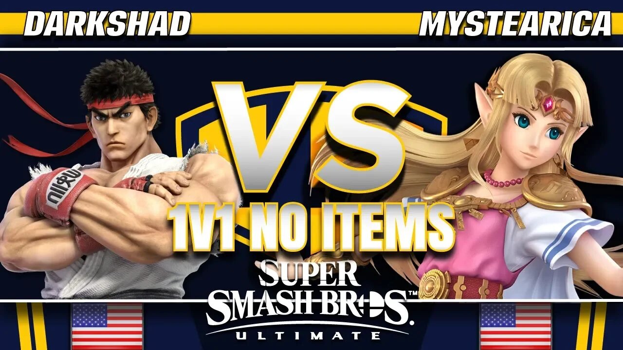 DarkShad (Ryu) vs. Mystearica (Zelda) - SSBU Demo - TBH8