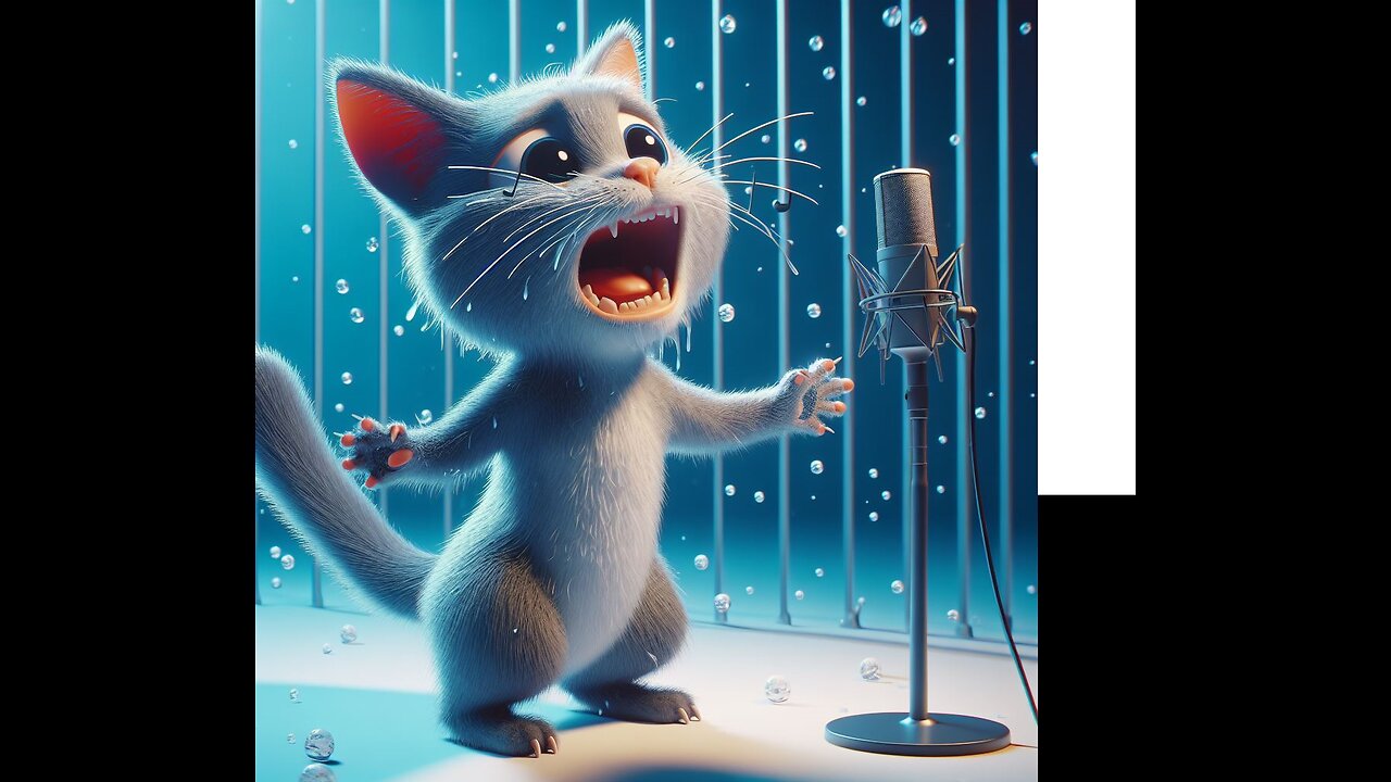 This cat can not sing LOL