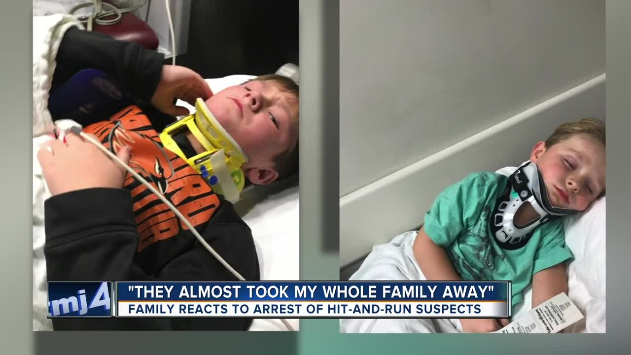 'They almost took my whole family away:' Family reacts to arrest of hit-and-run suspects