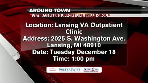 Around Town 12/17/18: Veteran Peer Support life skills group