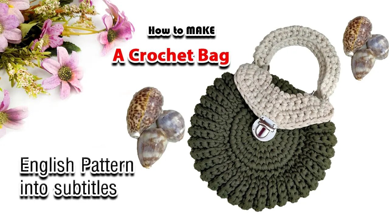 How To Make A Crochet Round Bag l Crafting Wheel