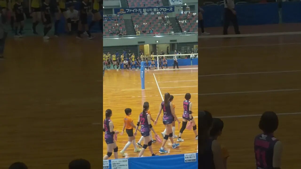 【'23第65回近畿6人制バレーボール総合女子選手権大会決勝】ヴィクトリーナ姫路vs東レアローズ選手入場 #小林エンジェリーナ優姫選手