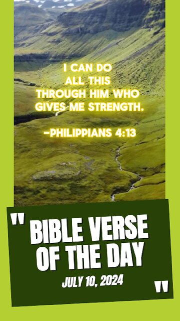 Bible Verse of the Day: July 10, 2024