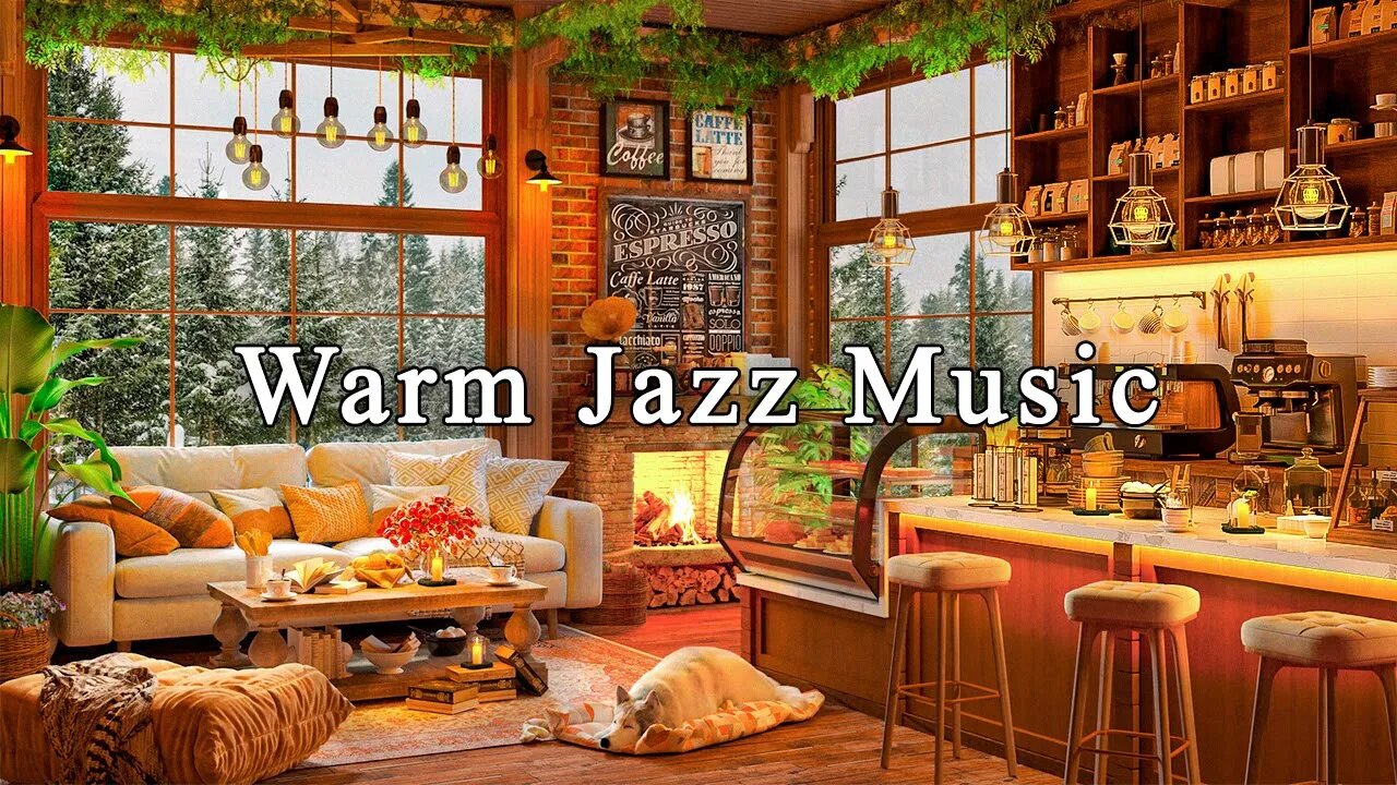 Jazz Relaxing Music for Studying, Stress Relief ☕ Cozy Coffee Shop Ambience & Soothing Jazz Music