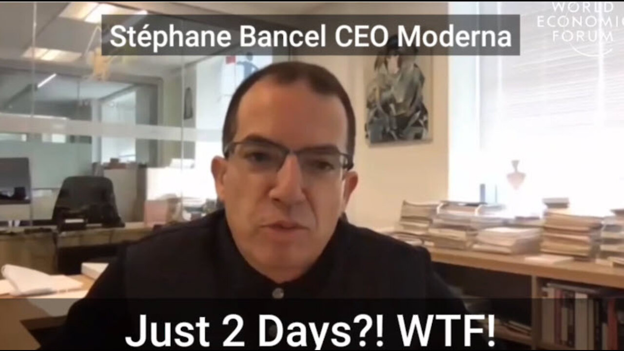 Moderna CEO Stephane Bancel: "We created a vaccine in 2 days"