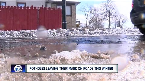 potholes causing issues in wny