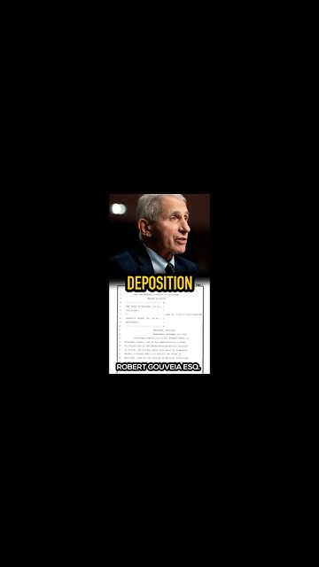 Fauci Deposition: Did You Cause This? #shorts