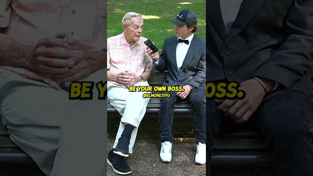 A 93-Year-Old's Advice to Men In Their 20s! 😯👴 #Wisdom