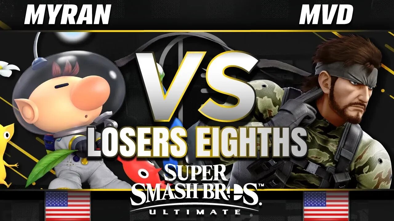 Myran (Olimar) vs. MVD (Snake) - Ultimate Losers Top 8 - SC United