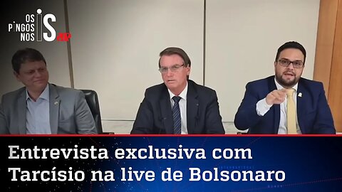 Bolsonaro anuncia Tarcísio de Freitas como pré-candidato ao governo de SP