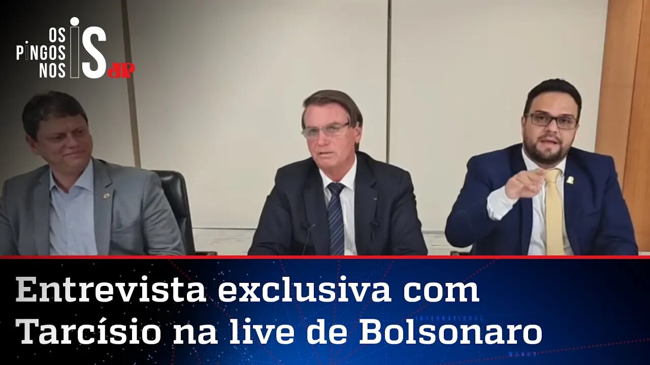 Bolsonaro anuncia Tarcísio de Freitas como pré-candidato ao governo de SP