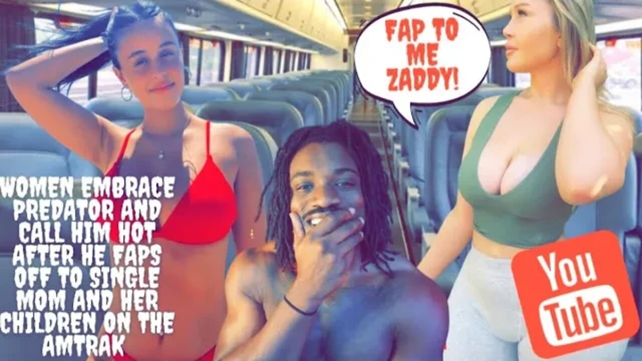 Women Embrace Predator and Call Him Hot After He Faps off to Single Mom and Her Children on Amtrak