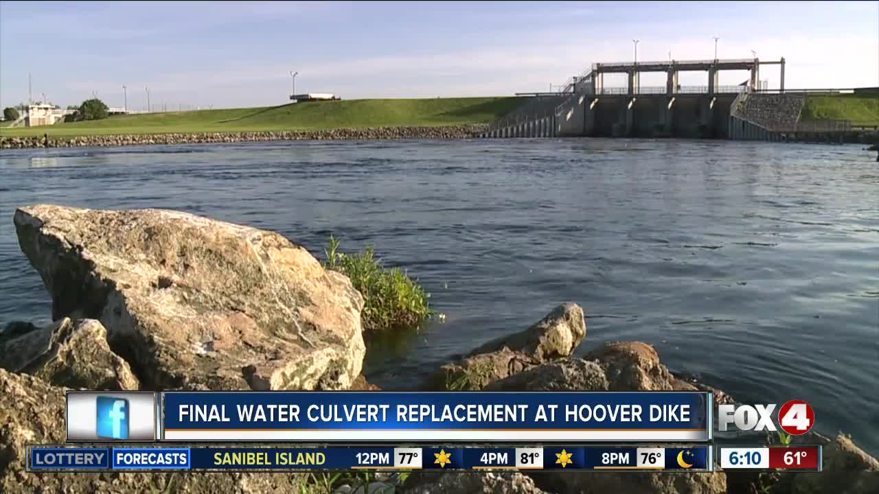 Final water culvert replacement at Hoover Dike