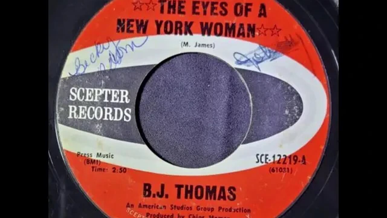 B.J. Thomas – The Eyes of a New York Woman