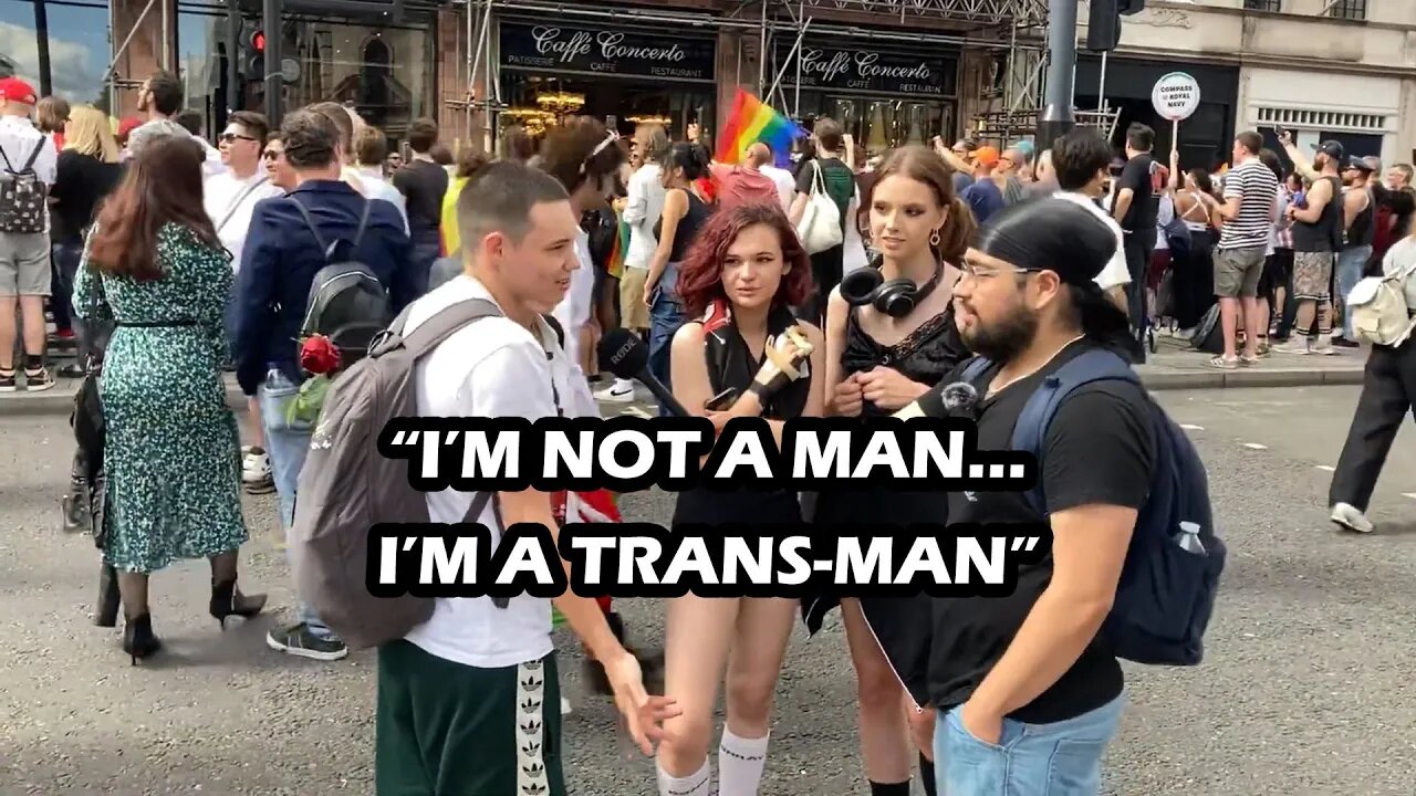 DEBATING a TRANSBOY at PUBLIC PRIDE PARADE on LGBT+ #mattwalsh #women #pride