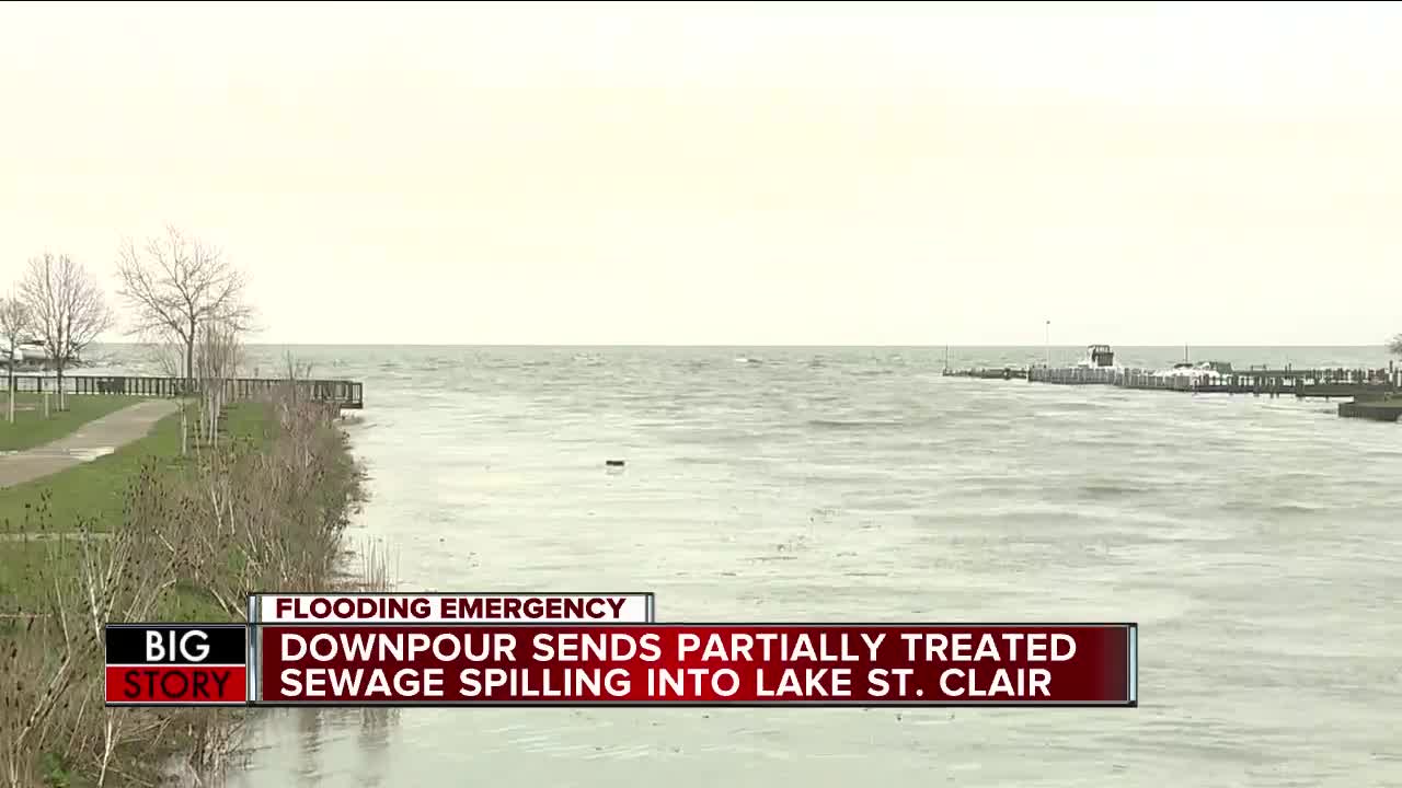 Partially treated sewage flows into Lake St. Clair as Macomb Co. prepares to spend $30M