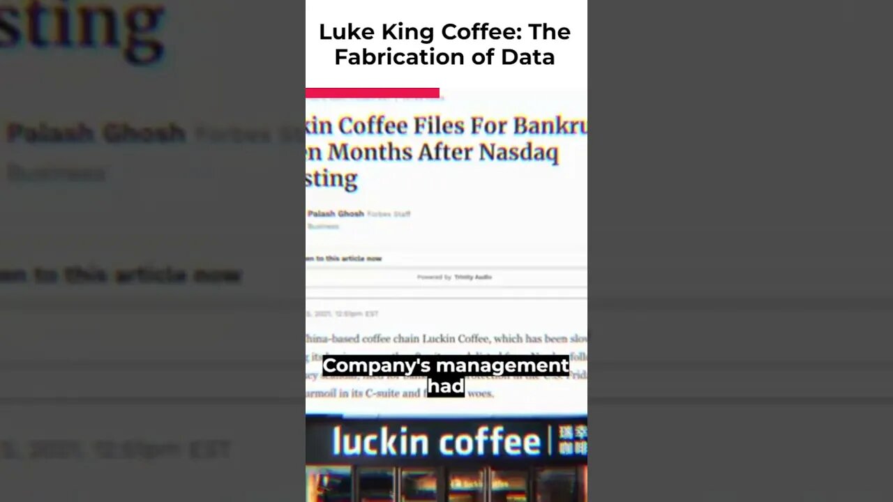 Luckin king coffee the fabrication of data