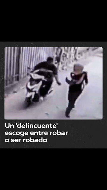 Un ‘intento de robo’ motorizado bastante peculiar