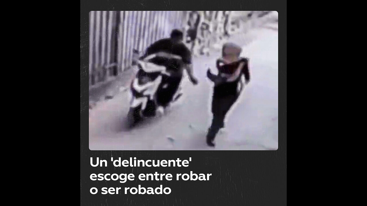 Un ‘intento de robo’ motorizado bastante peculiar