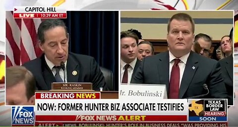 Tony Bobulinski, former business associate of Hunter Biden, accuses Reps. Raskin & Goldman of lying.