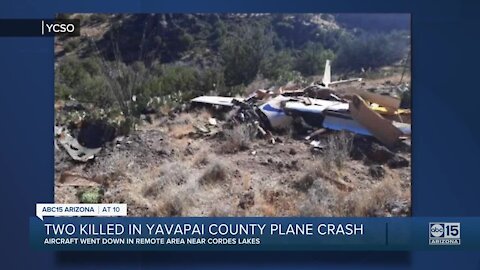 Two people killed in plane crash near Cordes Lakes in central Arizona