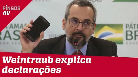 Weintraub explica declarações sobre maconha em universidades