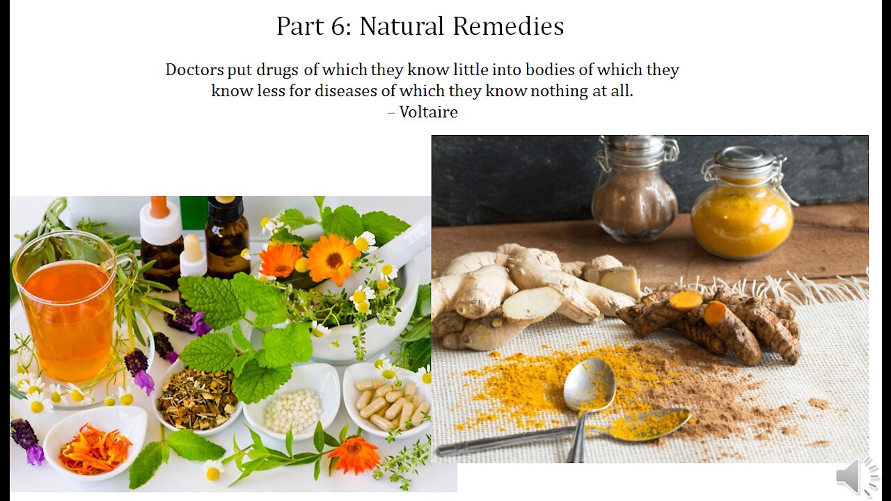 Infectious Disease History and Today - 6. Natural Remedies