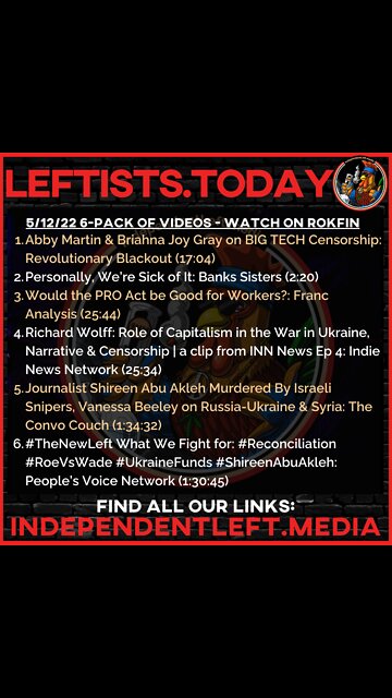 Abby Martin & Brie Joy Gray on BIG TECH Censorship | PRO Act: Good for Workers? |5/12 Leftists.today
