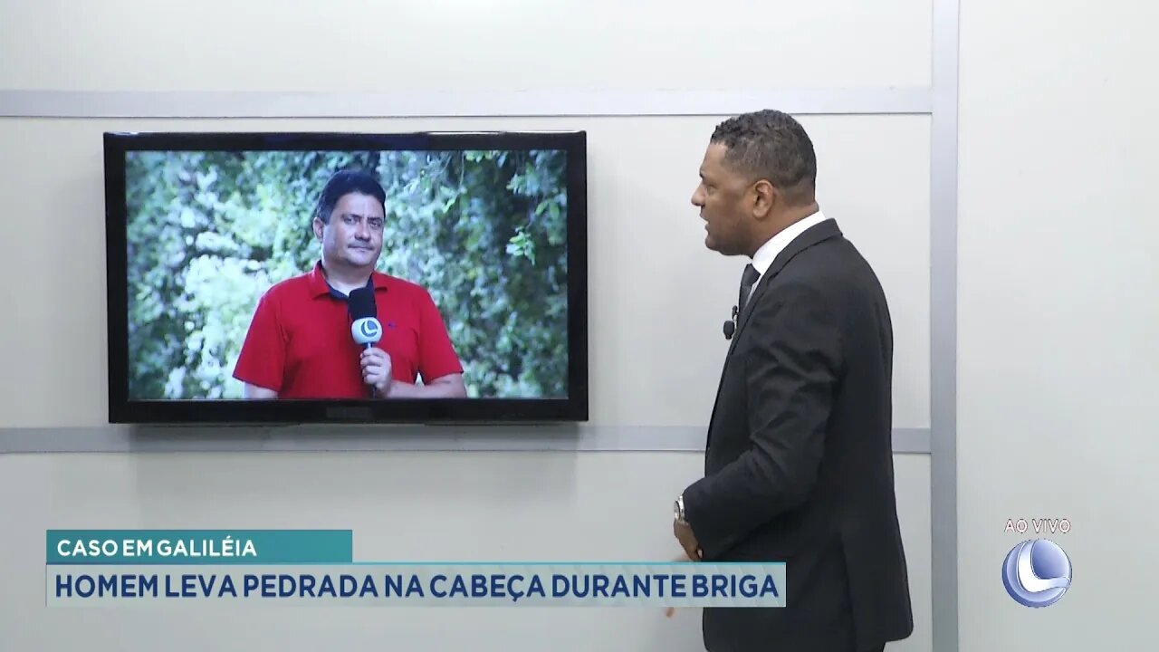 Caso em Galiléia: Homem leva Pedrada na Cabeça durante Briga.