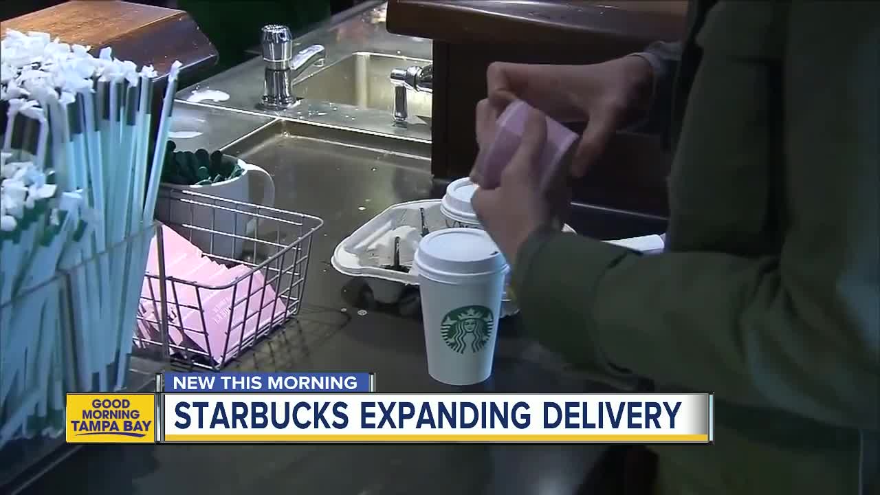 Starbucks rolls out delivery service for coffee drinkers