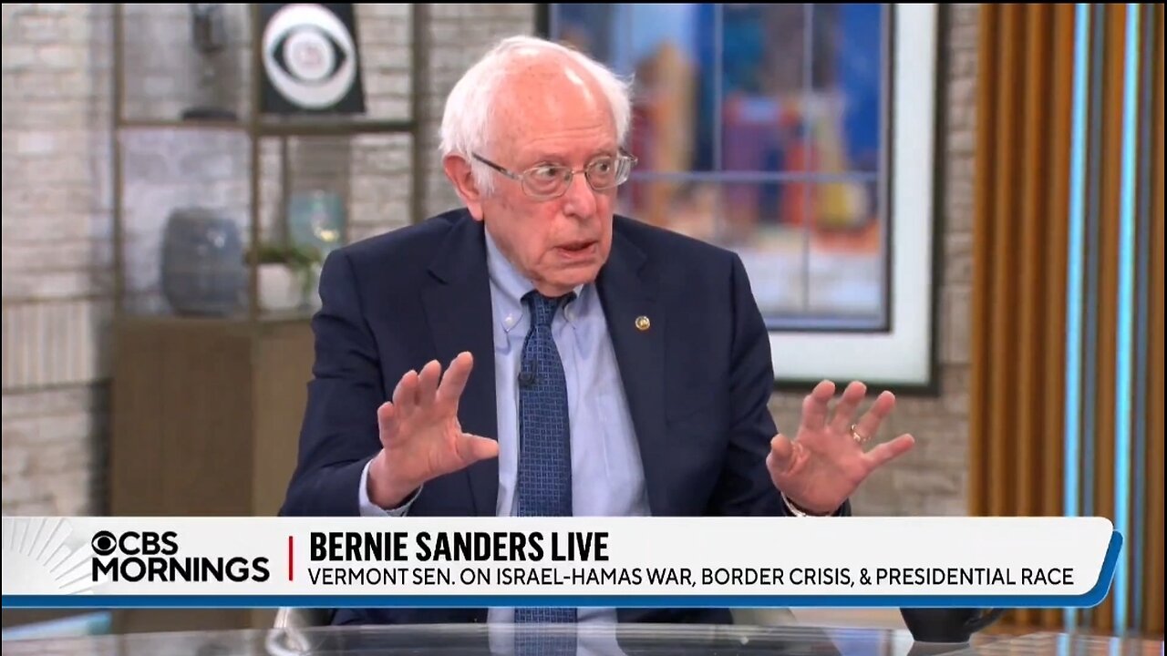 Sen Bernie Sanders Claims Israel Is At War With The Palestinian People