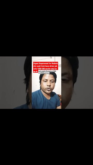 Driver Job Saudi | House Driver job madinah city #job #gulfjob #vacancy #housedriver #shorts