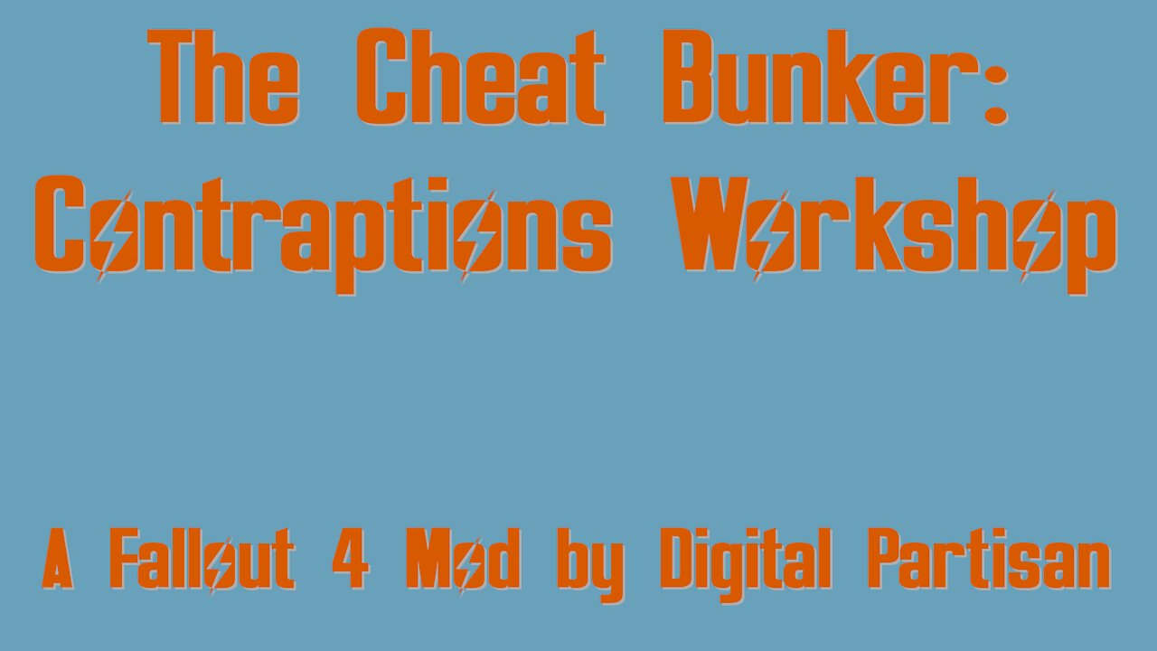 The Cheat Bunker: Contraptions Workshop