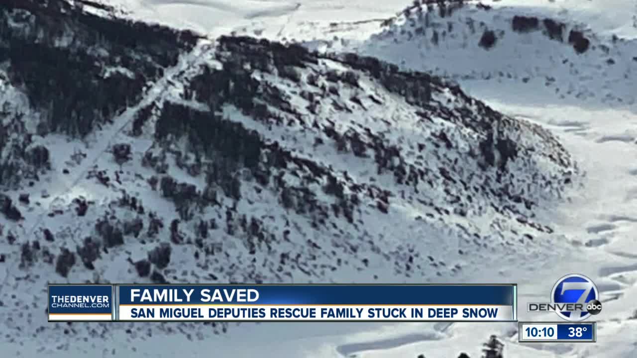 Texas family found after spending a day trapped in San Juan Mountains