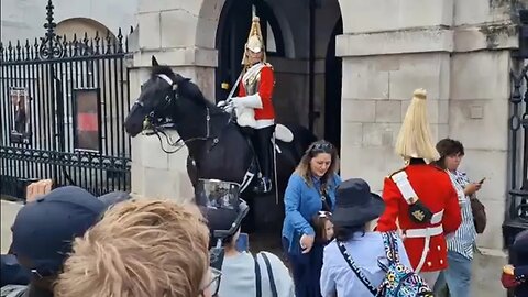 Tourist had to move quick 😆 🤣 😂 #horseguardsparade