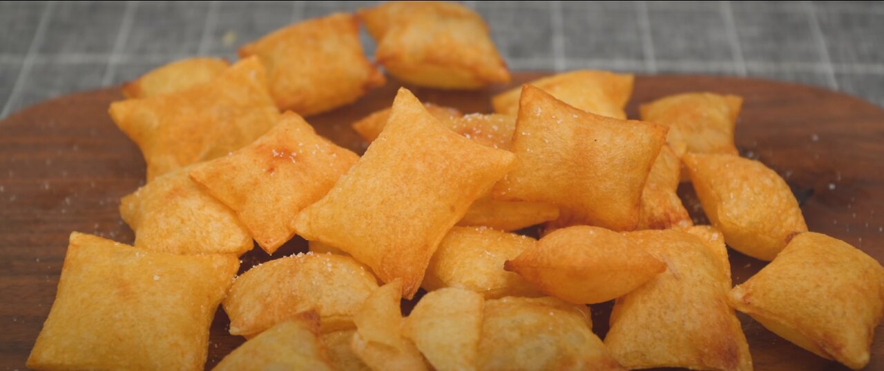 Bubble Potato Chips [Super Crispy]