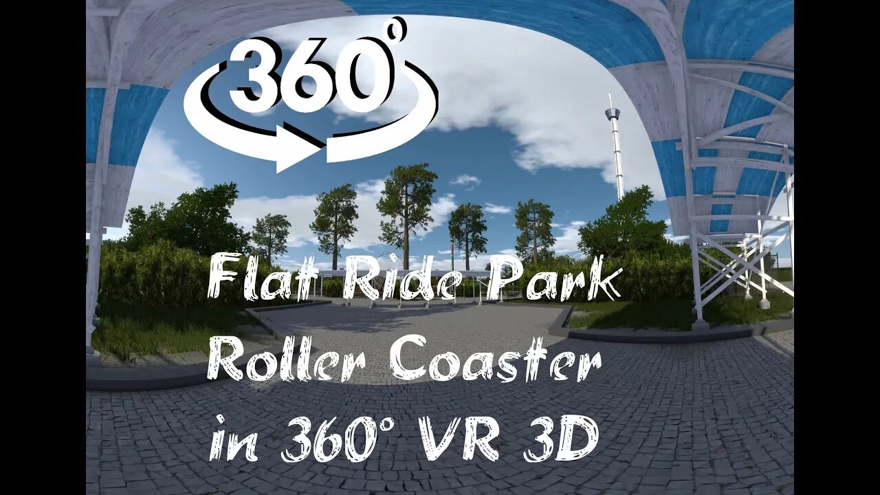 Flat Ride virtual 3D Roller Coaster in 360° Degree interactive Technology