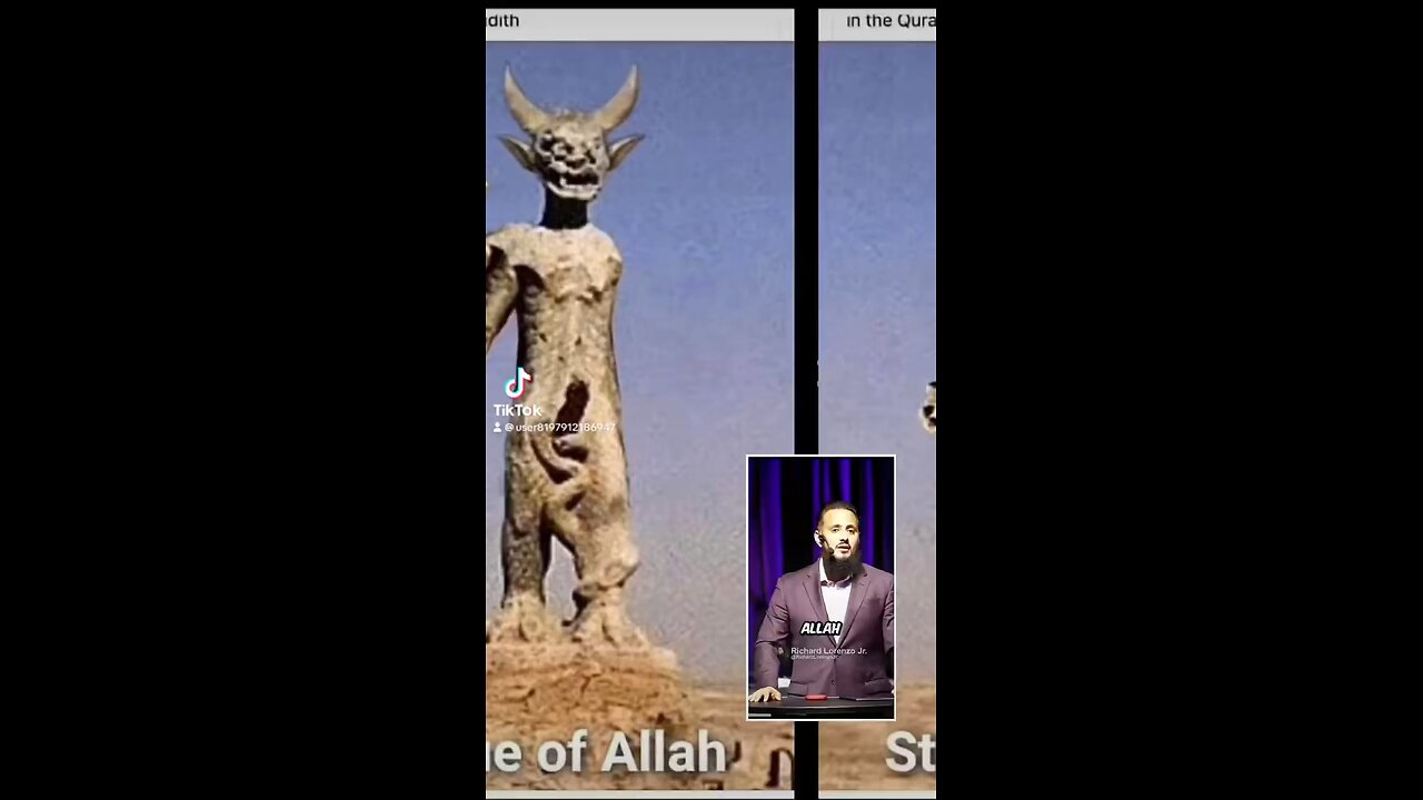 Statue of Allah Found it looks like demon