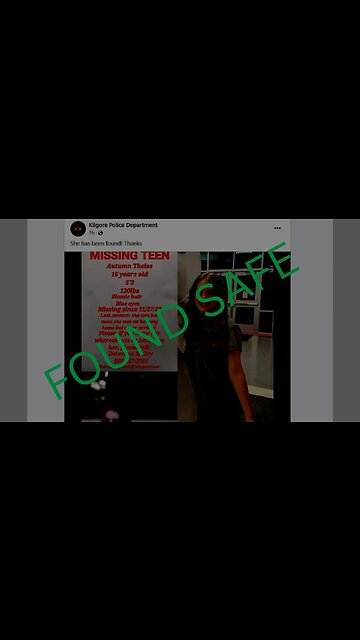 FOUND SAFE 16 Year Old Missing Girl From Kilgore Texas with friend?